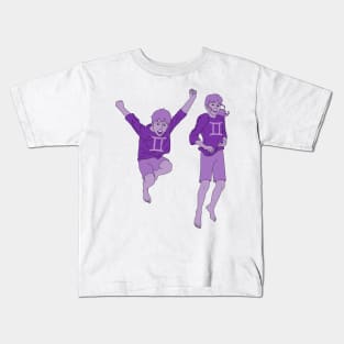 Gemini (Light Purple) Kids T-Shirt